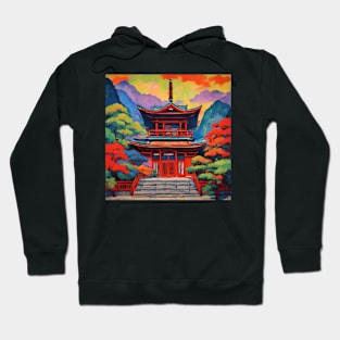 fauvsim art pagoda japan Hoodie